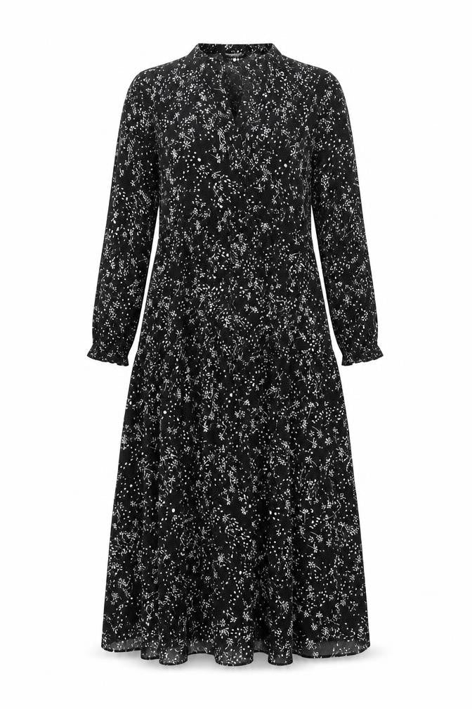 Zara Women's Black Floral Maxi Dress Size S