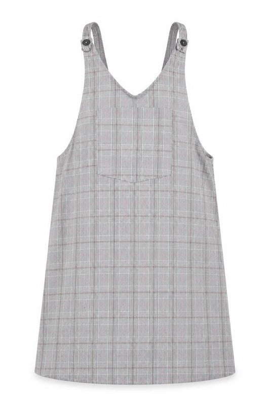 Pull&Bear Women's Check Pinafore Dress Size 14