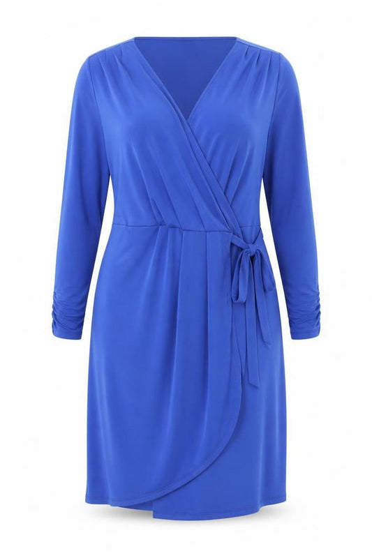 Marks & Spencer Women's Blue Wrap Dress Size 16