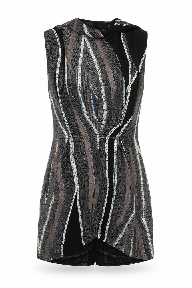 Lisa Ho Women's Multicoloured Geometric Dress, Size 8