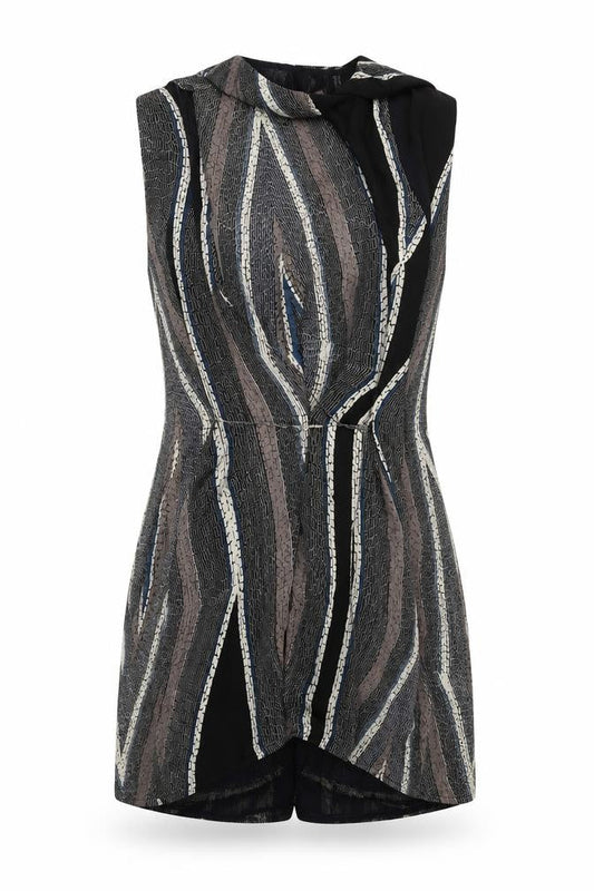 Lisa Ho Women's Multicoloured Geometric Dress, Size 8
