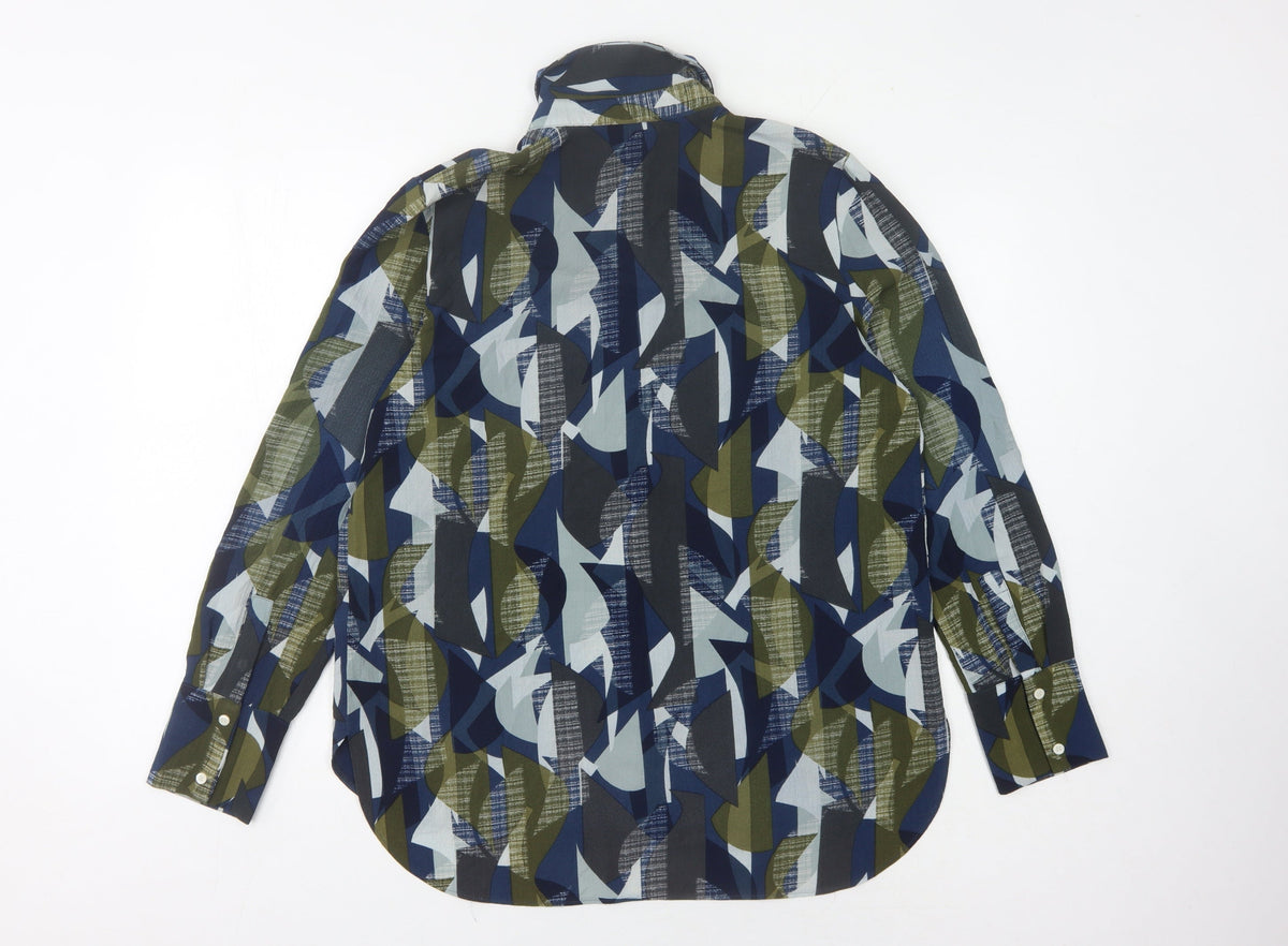 Next Women's Multicoloured Geometric Button-Up Shirt