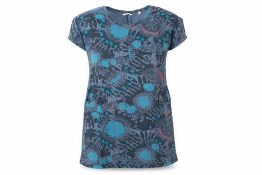 White Stuff Blue Floral Cotton Dress, Women, Size 12