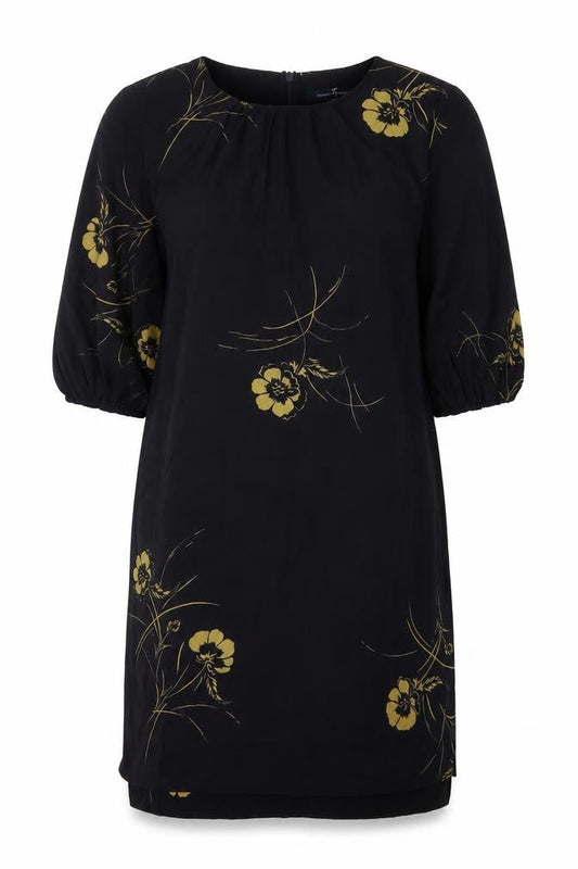 French Connection Women's Black Shift Dress Size 10