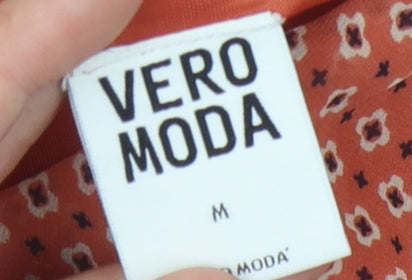 Vero Moda Women’s Red Geometric Blouse M