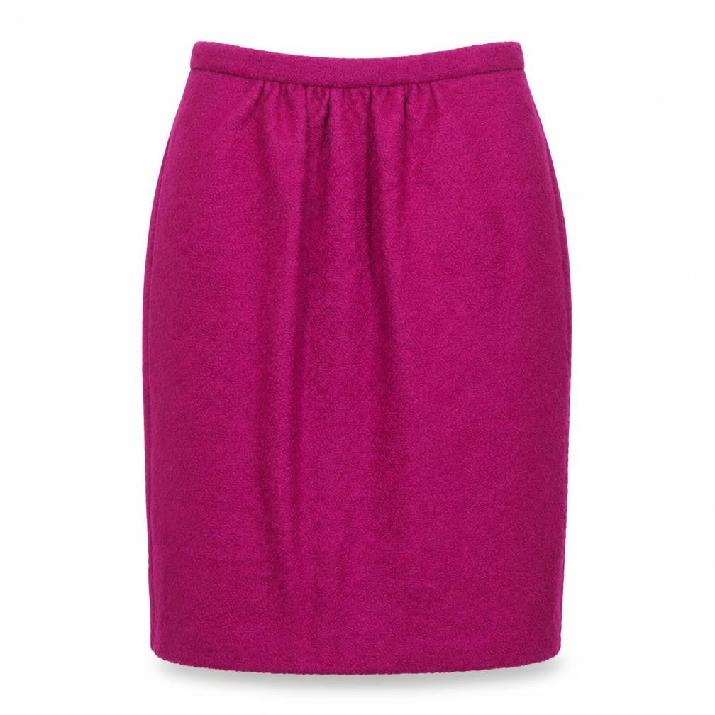 L.K. Bennett Women's Purple Wool Pencil Skirt Size 12