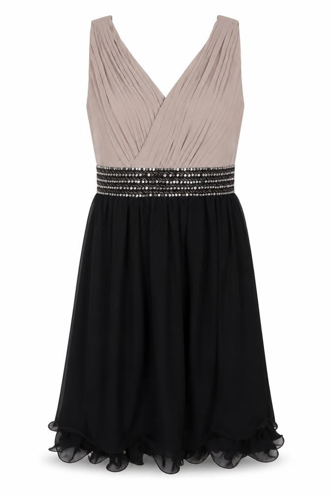 Little Mistress Women's Black A-Line Party Dress Size 14