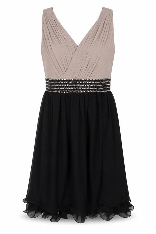 Little Mistress Women's Black A-Line Party Dress Size 14