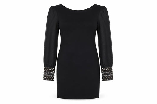 AX Paris Women’s Black Studded Sleeve Dress Size 10