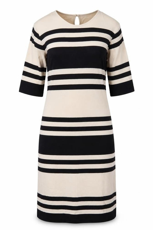 French Connection Women's Multicoloured Striped Sheath Dress