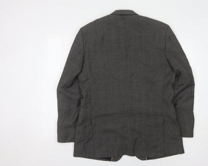 Jeff Banks Grey Men's Blazer, 40R, Wool, Formal Jacket