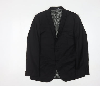 ONESIX5IVE5IVE Men's Black Blazer 40R Notch Lapel