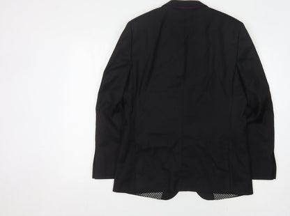 ONESIX5IVE5IVE Men's Black Blazer 40R Notch Lapel