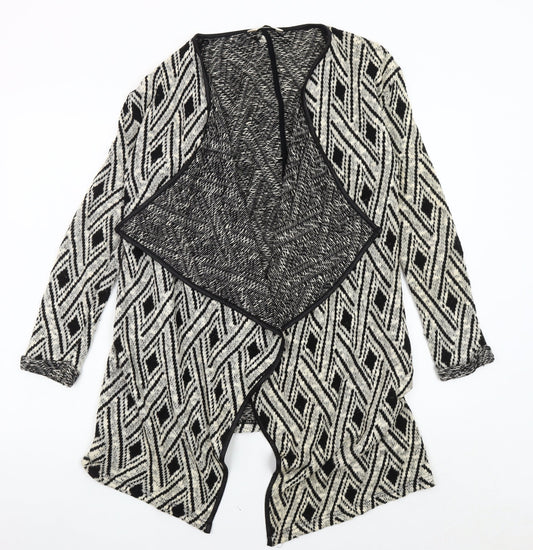 Miss Selfridge Women's Geometric Open Front Cardigan Size 8