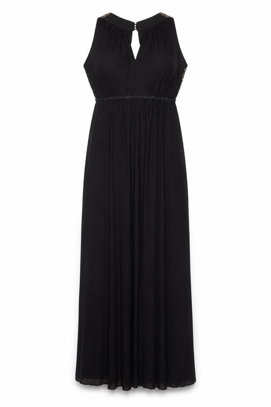 Monsoon Women's Black Maxi Dress Size 10 Sleeveless