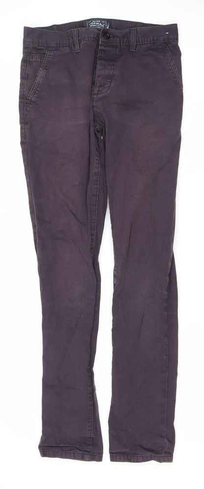Topman Womens Skinny Purple Chino Jeans Size 30