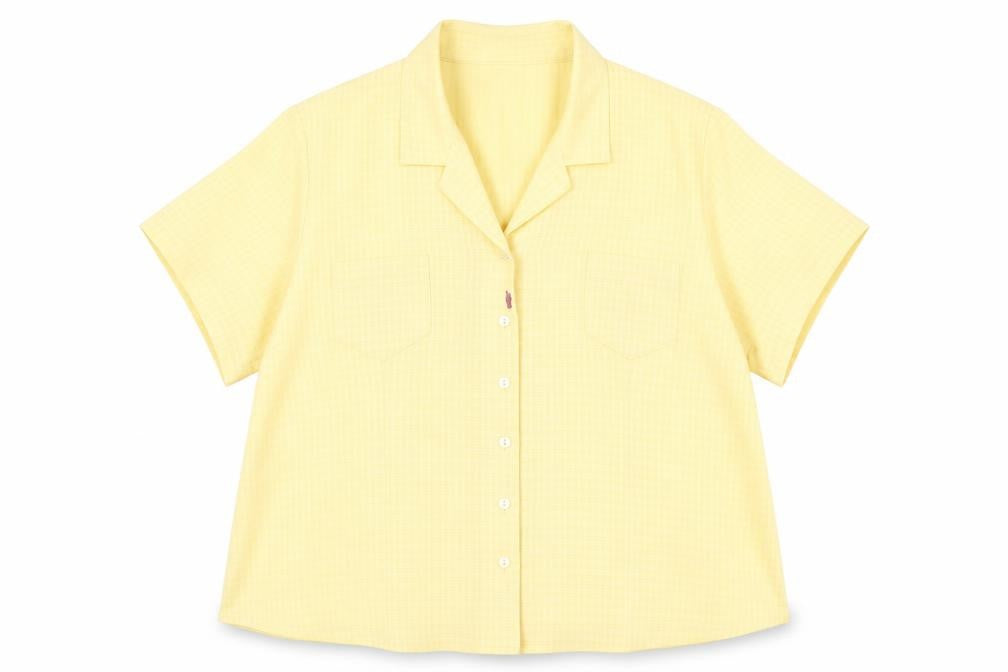 Bonmarché Women's Yellow Button-Up Shirt - Size 14
