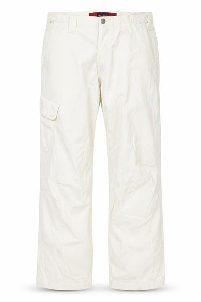 AJ Arma Kani Men's Ivory Slim Cargo Jeans, Size 36