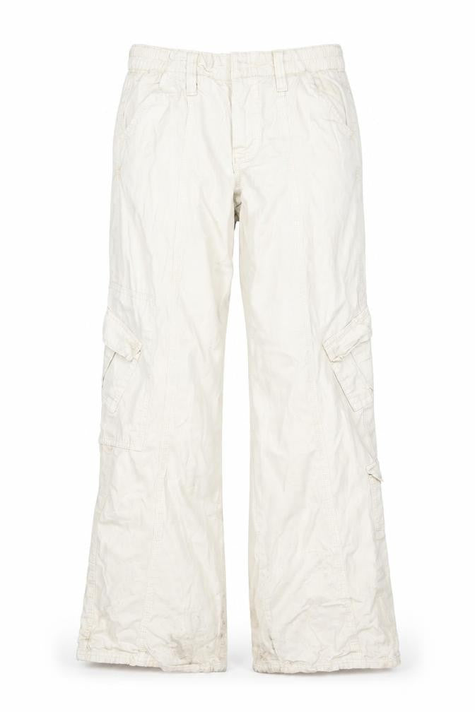 BDG Women's Beige Cargo Trousers, Size S, Cotton