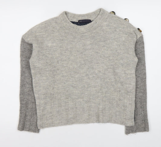Marks and Spencer Women's Grey Knit Jumper M