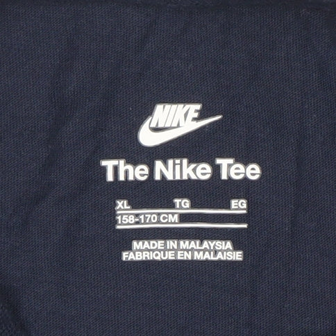 Nike Boys Blue Short Sleeve T-Shirt, Size 12-13, Casual Wear