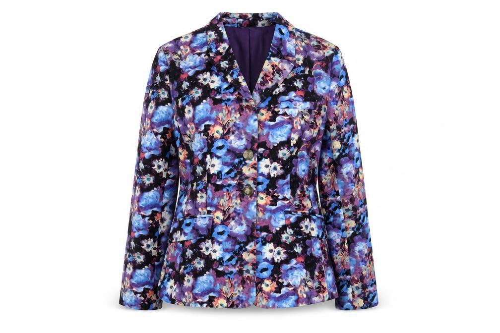 Amphora Women's Multicoloured Floral Blazer Size 14