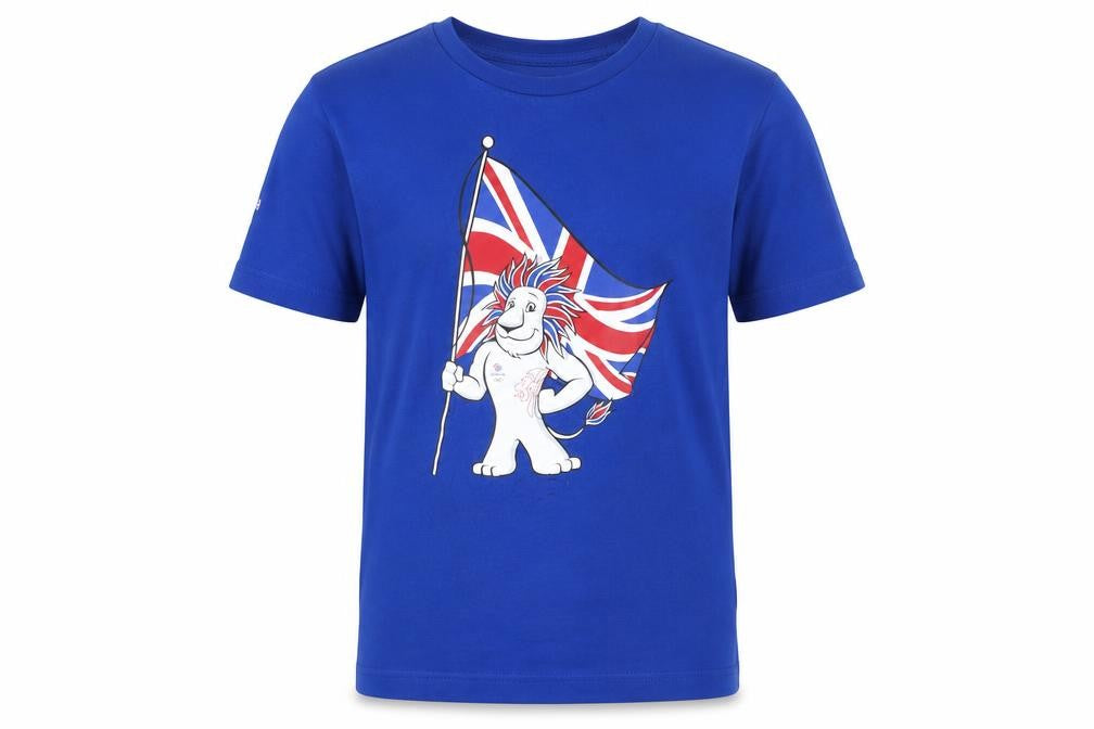 Woody York Boys Blue Team GB T-Shirt, Size 11-12 Years