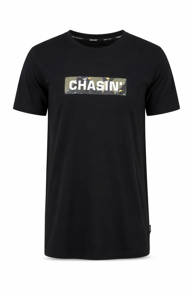 CHASIN' Men's Black Graphic Print T-Shirt Size S