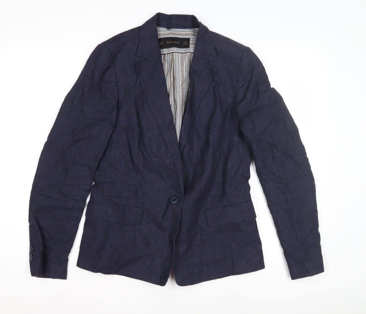 Zara Basic Women's Blue Blazer - Size M
