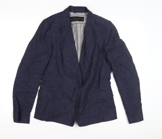 Zara Basic Women's Blue Blazer - Size M