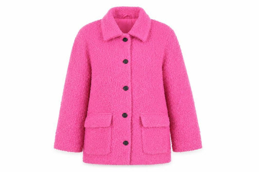 Marks & Spencer Women's Pink Wool Blend Coat Size 10