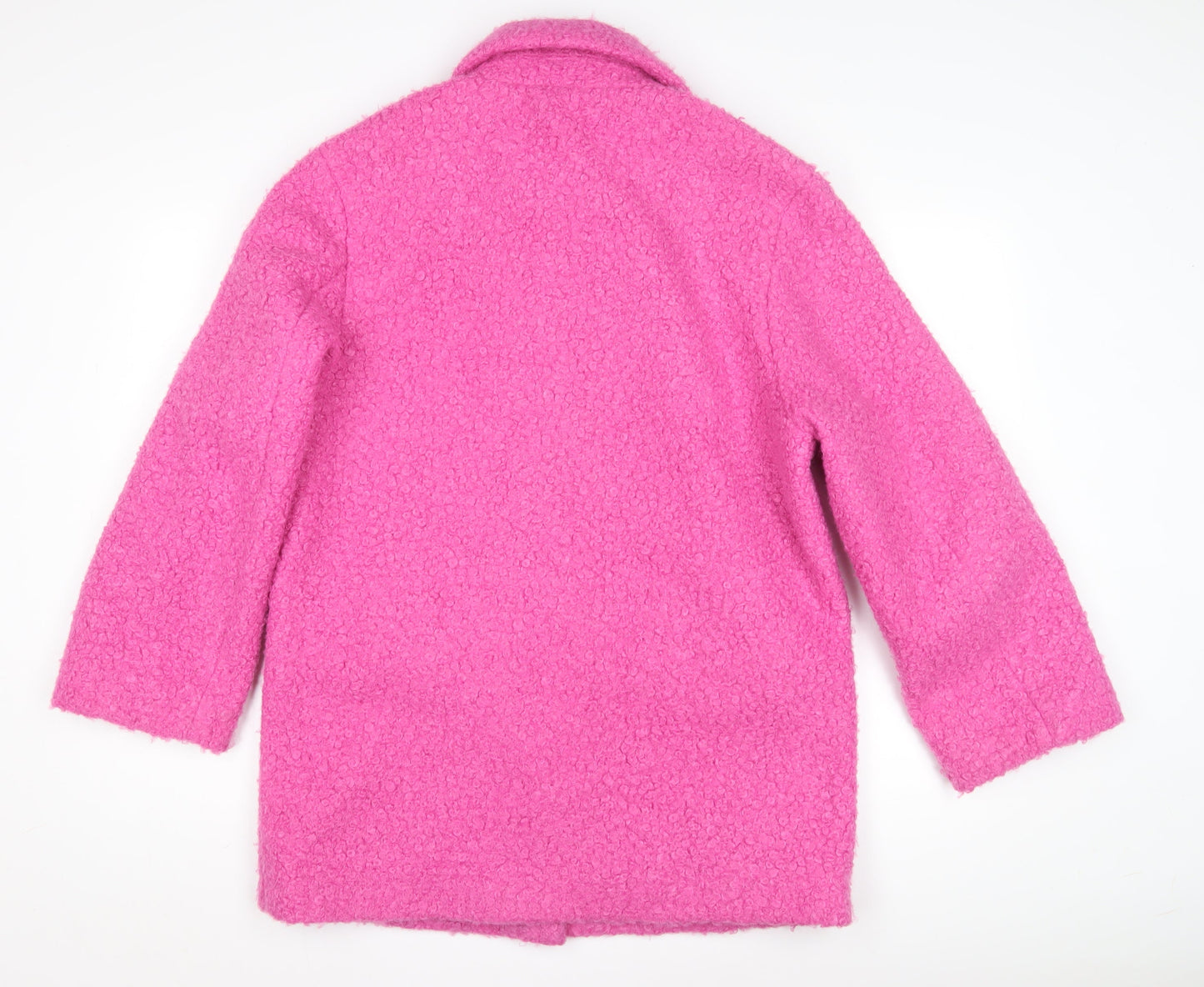 Marks & Spencer Women's Pink Wool Blend Coat Size 10