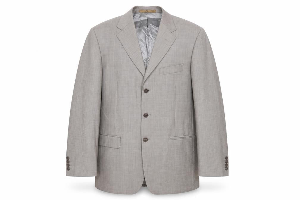 Marks & Spencer Men's Grey Wool Blazer, Size 40 Regular Fit