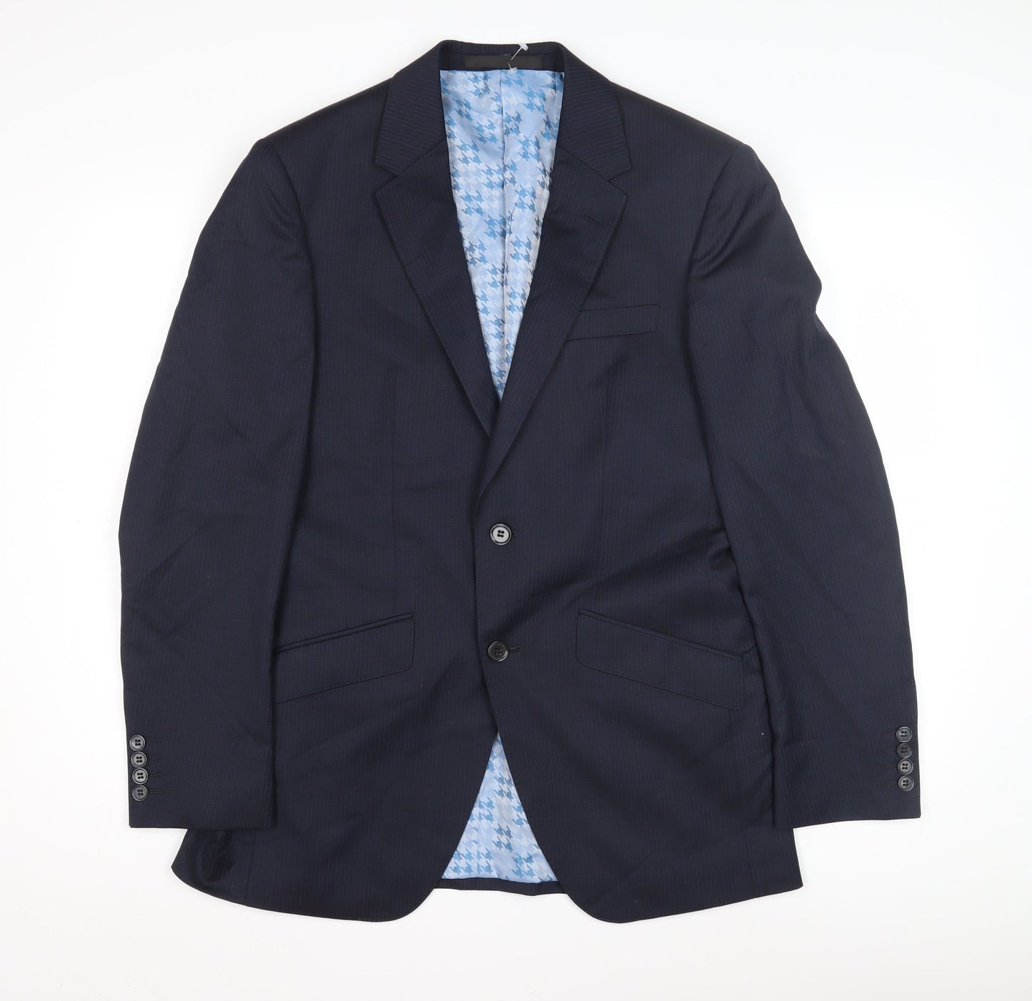 Marks & Spencer Men's Blue Stripe Suit Jacket 36R