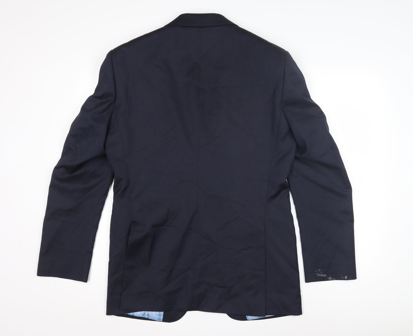 Marks & Spencer Men's Blue Stripe Suit Jacket 36R