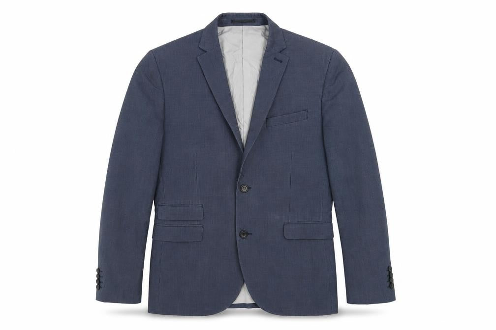 Next Tailoring Men's Blue Check Slim Fit Blazer 40R