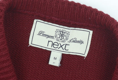 Next Men's Red Pullover Jumper Size M