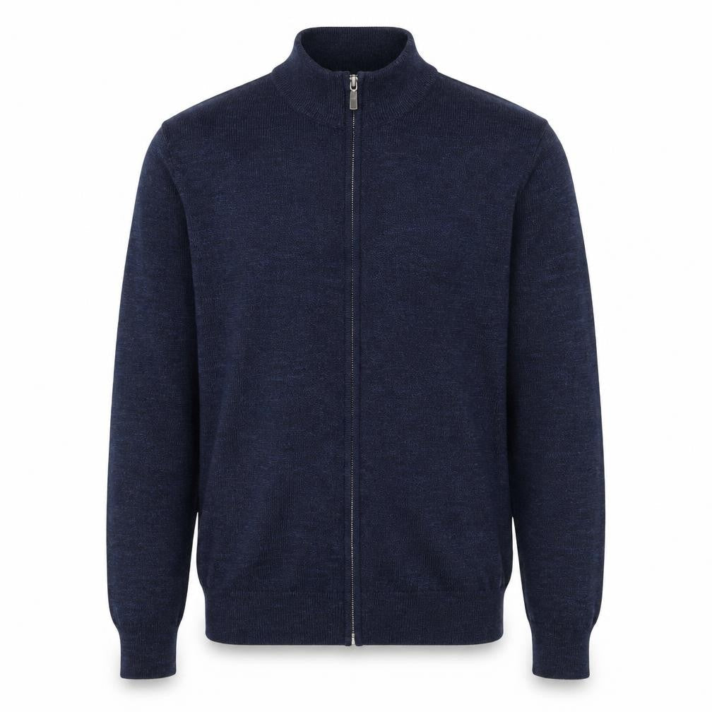 M&Co Men's Blue Full Zip Jumper - S
