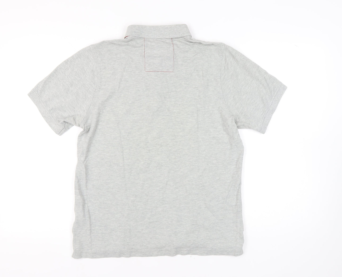 Luke Men's Grey Polo Shirt, Large, Casual Cotton
