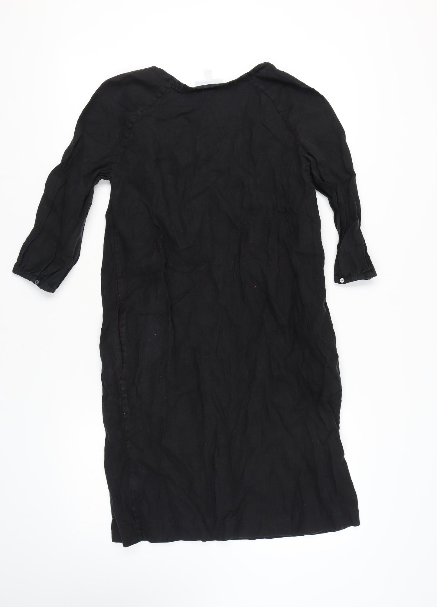 The White Company Black Women’s Dress, Size 8, Linen