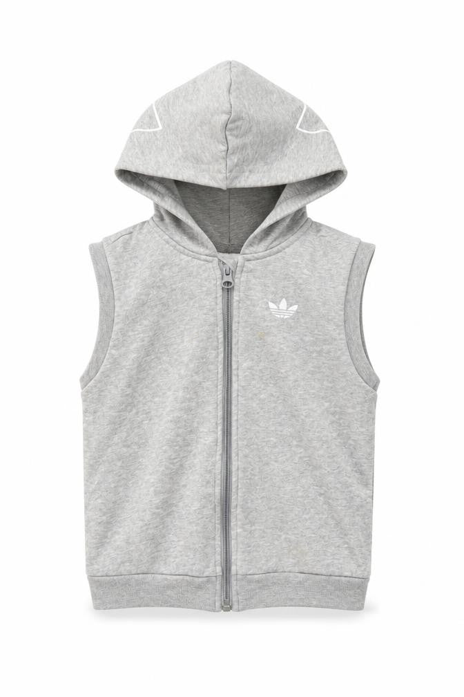 Adidas Girls Grey Sleeveless Hoodie 3-4 Years