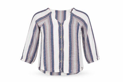 Cloth & Stone Women's Multicoloured Striped Blouse