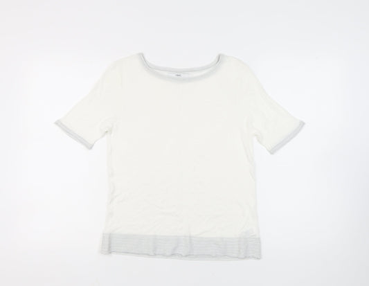 Next Women's Ivory Pullover Jumper, Size 10, Casual, Short Sleeve