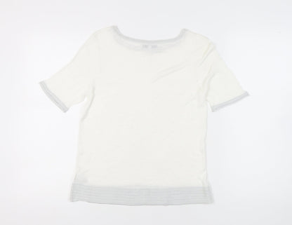 Next Women's Ivory Pullover Jumper, Size 10, Casual, Short Sleeve