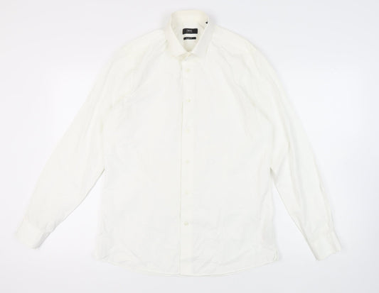 Next Men's White Slim Fit Dress Shirt 41cm