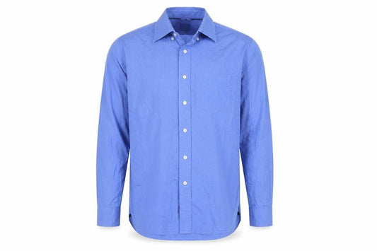 Gap Men's Blue Classic Fit Button-Up Shirt, S