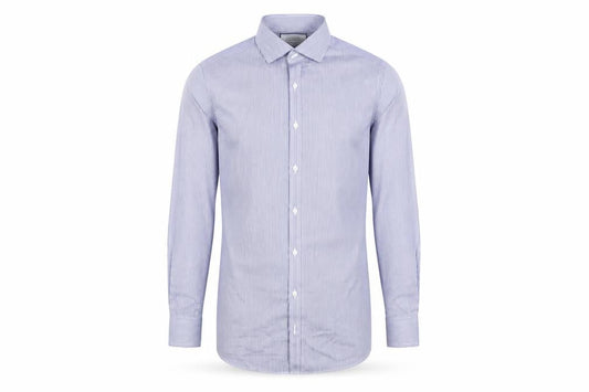 Charles Tyrwhitt Men's Blue Extra-Slim Long Sleeve Shirt