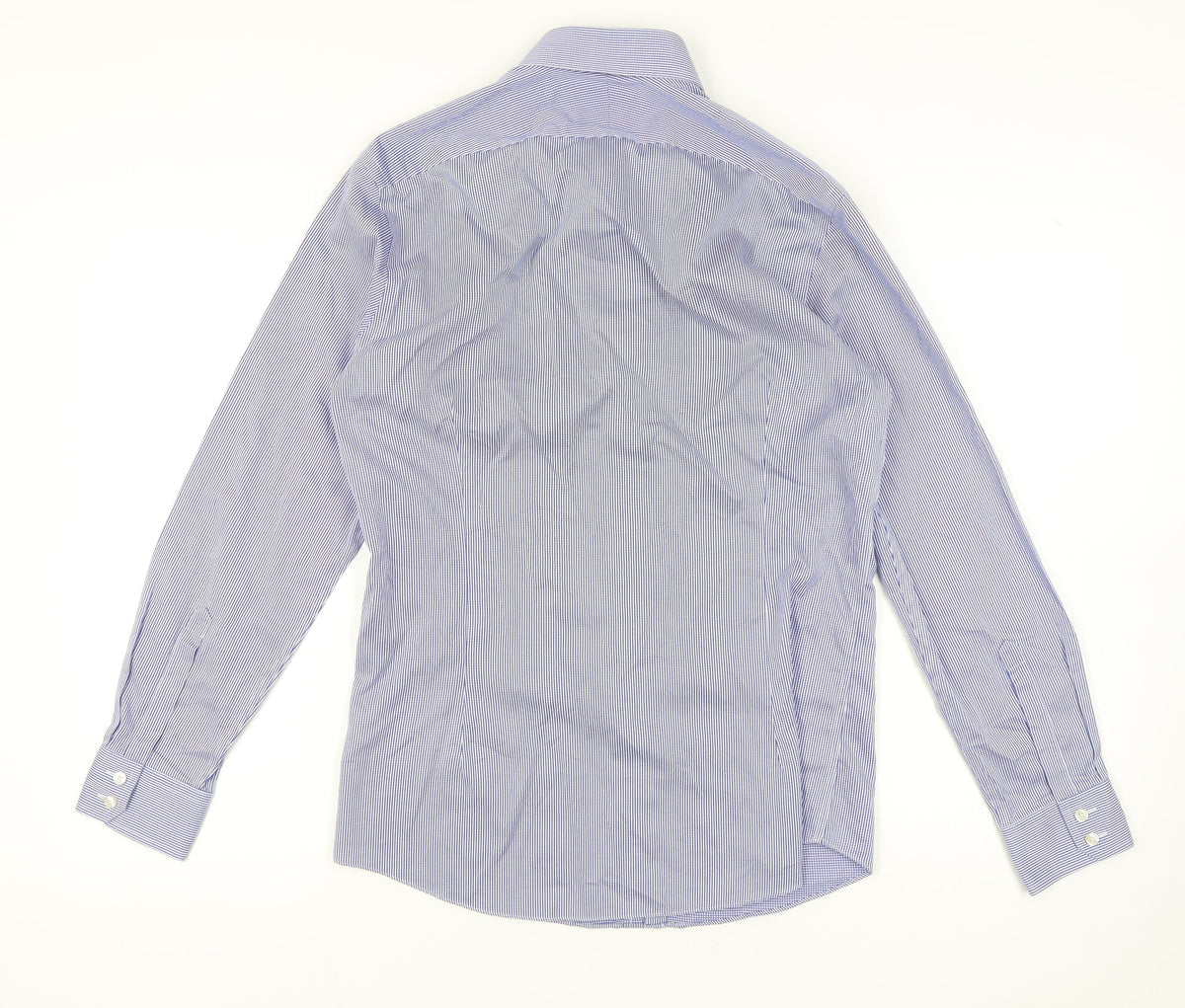 Charles Tyrwhitt Men's Blue Extra-Slim Long Sleeve Shirt