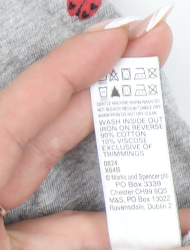 Marks & Spencer Women's Grey Pyjama Top S