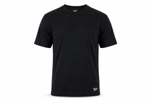 Reebok Men's Black M T-Shirt, Crew Neck, Athletic Style